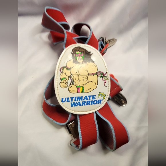 Rare vintage 1991 WWF Ultimate Warrior Suspenders - Picture 4 of 5